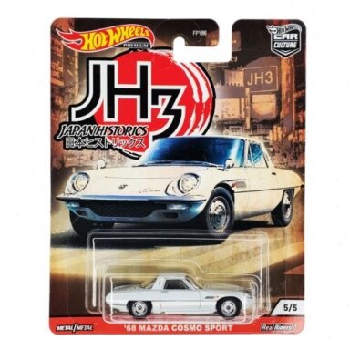 Hot Wheels Premium 1968 Mazda Cosmo Sport *Japan Historics #3*, white Hot Wheels Premium 1968 Mazda Cosmo Sport *Japan Historics #3*, white