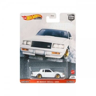Hot Wheels Premium 1987 Buick Regal GNX Power Trip, white Hot Wheels Premium 1987 Buick Regal GNX Power Trip, white