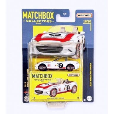 Matchbox Modeliukas 2015 Mazda MX-5 MIATA #2, white/red (yra sandėlyje) Matchbox Modeliukas 2015 Mazda MX-5 MIATA #2, white/red (yra sandėlyje)