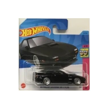 Hot Wheels 89 Mazda Savanna RX-7 FC35 Black Short Card HW: The 80`s