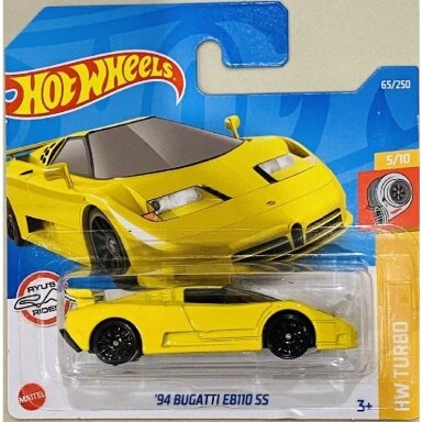 Hot Wheels mainline ‘94 Bugatti EB110 SS Yellow 2022 C