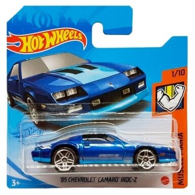 Hot Wheels Mainline 85 Chevrolet Camaro Iroc-z Blue