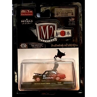 M2 Machines Modeliukas CHASE Auto Japan Mijo Exclusive 1969 Nissan Bluebird 1600 SSS 1/500 (yra sandėlyje) M2 Machines Modeliukas CHASE Auto Japan Mijo Exclusive 1969 Nissan Bluebird 1600 SSS 1/500 (yra sandėlyje)