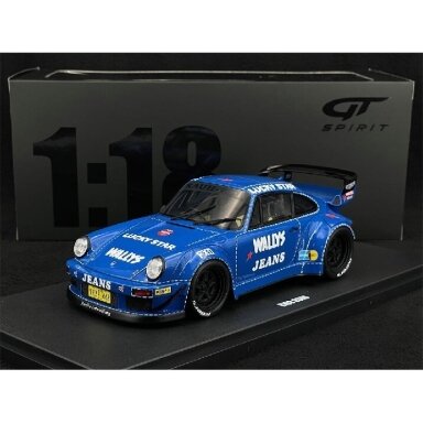 GT Spirit 1/18 Modeliukas Porsche RWB OSHO *Resin Series*, arrow blue (yra Sandėlyje)