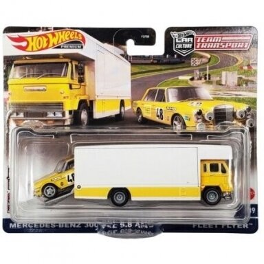 Hot Wheels Premium Team Transport Mercedes 300 SEL AMG 6.8ltr & Fleet Flyer Hot Wheels Premium Team Transport Mercedes 300 SEL AMG 6.8ltr & Fleet Flyer