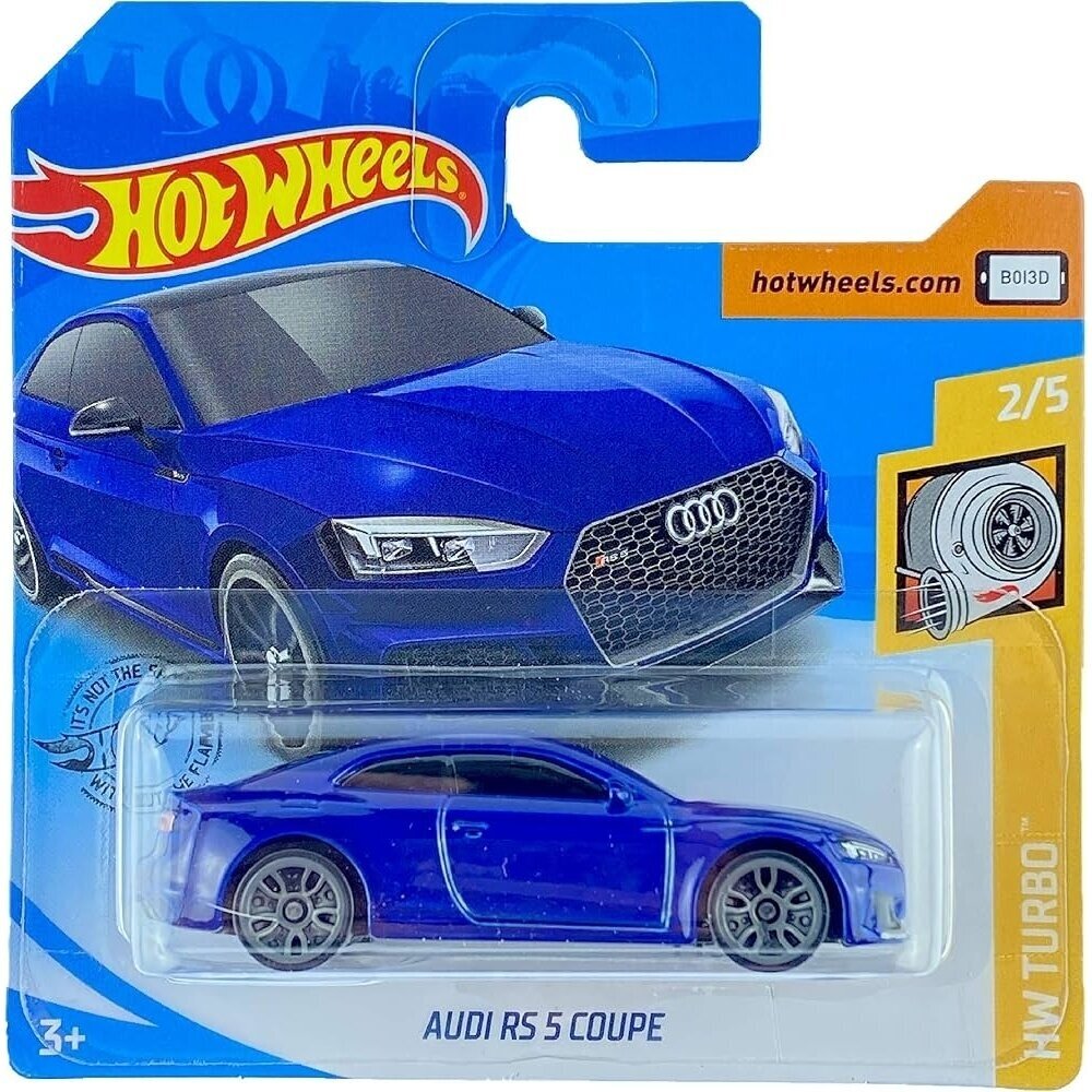 Hot Wheels Mainline Modeliukas Audi RS 5 Coupe Blue short card (yra Sandėlyje)