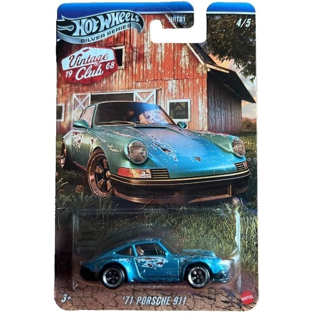 Hot Wheels Silverline Vintage Club Modeliukas 1971 Porsche 911 Old Blue (yra sandėlyje)