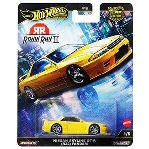 Hot Wheels Premium Ronin Run II Nissan Skyline R32 Pandem, Yellow