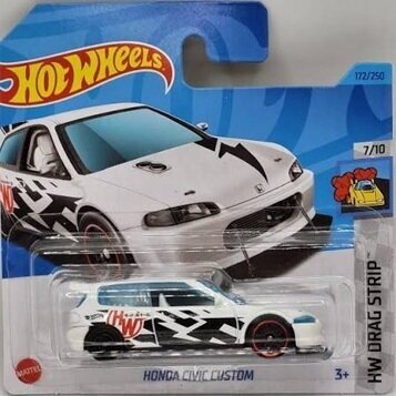 Hot Wheels Mainline Modeliukas Honda Civic Custom White (yra Sandėlyje)