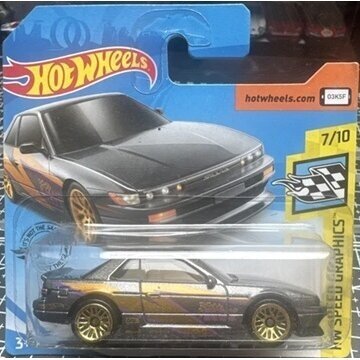 Hot Wheels Mainline Modeliukas Nissan Silvia S13 Grey Short Card (yra Sandėlyje)