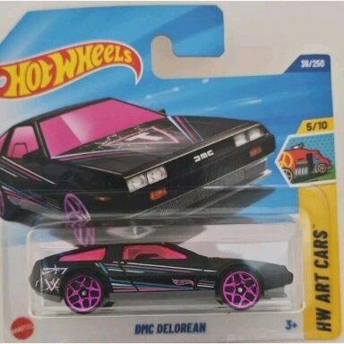 Hot Wheels Mainline DMC DELOREAN black pink