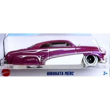 Hot Wheels Mainline Hirohata Merc pink Short card