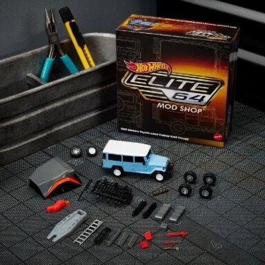 Hot Wheels Elite 64 Mod Shop Modeliukas 1982 Custom Toyota Land Cruiser FJ45 Troopy (yra sandėlyje) Hot Wheels Elite 64 Mod Shop Modeliukas 1982 Custom Toyota Land Cruiser FJ45 Troopy (yra sandėlyje)