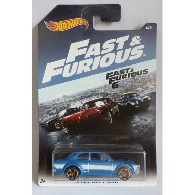 Hot Wheels Fast and Furious Ford Escort RS1600 Long Card