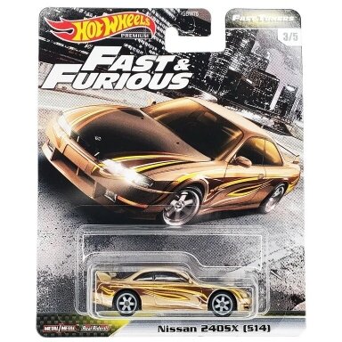 Hot Wheels Fast Furious, Fast Tuners Nissan 240SX S14 gold Hot Wheels Fast Furious, Fast Tuners Nissan 240SX S14 gold