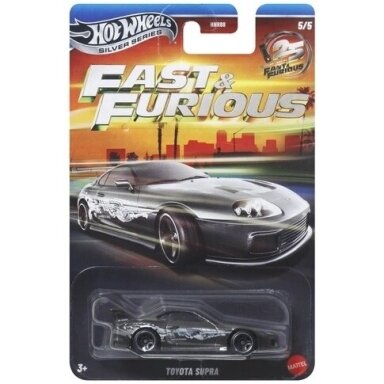 Hot Wheels Fast & the Furious Modeliukas Toyota Supra, grey (yra sandėlyje) Hot Wheels Fast & the Furious Modeliukas Toyota Supra, grey (yra sandėlyje)