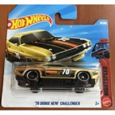 Hot Wheels Mainline 2026 Case C 70 Dodge Hemi Challenger Gold No.70 Short Card