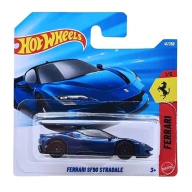 Hot Wheels Mainline 2026 Case C Ferrari SF90 Stradale Blue Short Card