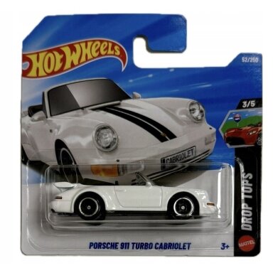 Hot Wheels Mainline 2026 Case C Porsche 911 Turbo Cabriolet White Short Card