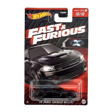 Hot Wheels Mainline Fast and Furious 2020 Dodge Charger Hellcat Black