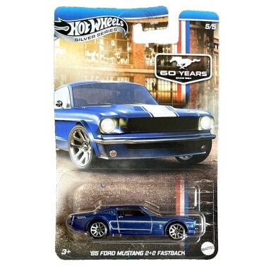 Hot Wheels Mainline Ford Mustang Celebration 1965 Ford Mustang 2+2 Fastback 5/5 - Metal Base Chase