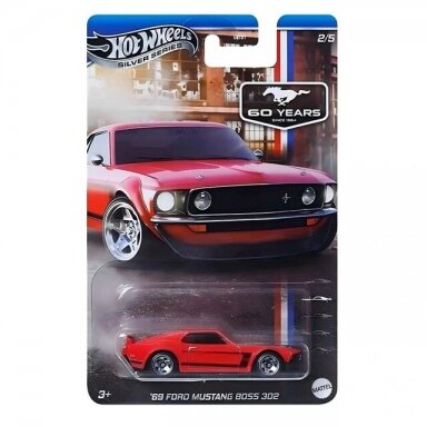 Hot Wheels Mainline Ford Mustang Celebration 1969 Ford Mustang Boss 2/5