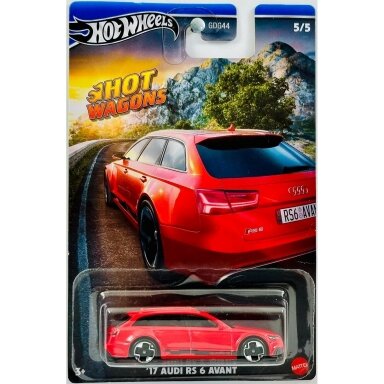 Hot Wheels Mainline Hot Wagons 17 Audi RS 6 Avant red