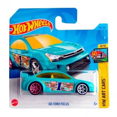 Hot Wheels Mainline 08 Ford Focus light blue