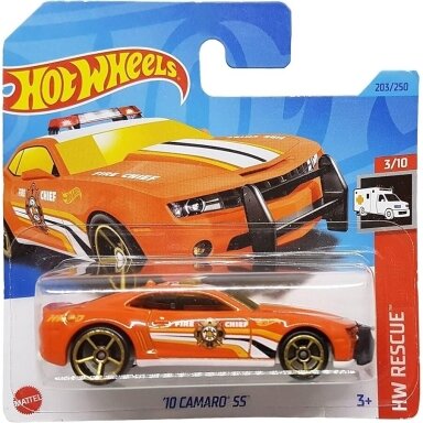 Hot Wheels Mainline 10 Camaro SS orange Fire Chief