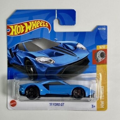 Hot Wheels Mainline 17 Ford GT blue (broken hook)