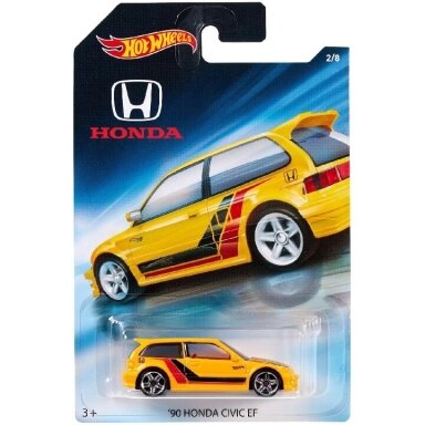 Hot Wheels Mainline 1990 Honda Civic EF Yellow