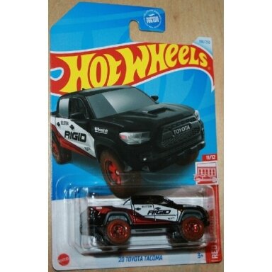 CARD 9,5/10   Hot Wheels MainLine 20 Toyota Tacoma black Special Red Edition