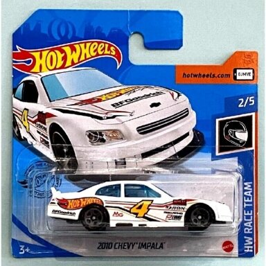 Hot Wheels Mainline 2010 Chevy Impala White Nascar