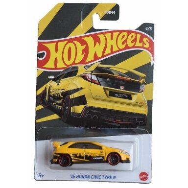 Hot Wheels Mainline 2016 Honda Civic Type R Yellow