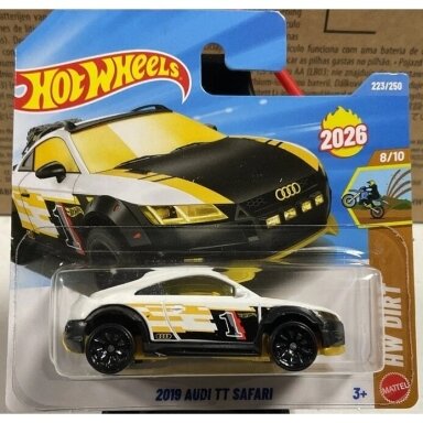 Hot Wheels Mainline 2019 Audi TT Safari White/Black Short Card