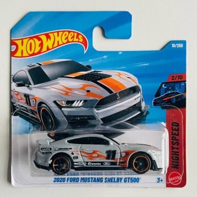 Hot Wheels Mainline 2020 Ford Mustang Shelby GT500 Grey/orange