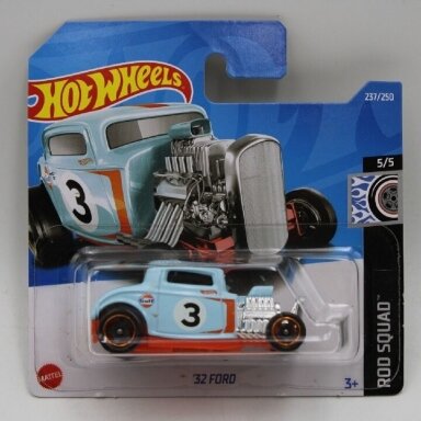 Hot Wheels Mainline 32 Ford Gulf blue