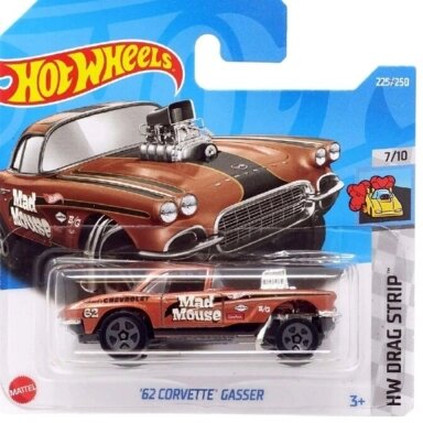 Hot Wheels Mainline 62 Corvette Gasser Brown