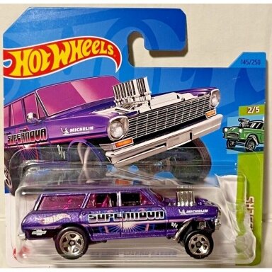 Hot Wheels Mainline 64 Nova Wagon Gasser Purple
