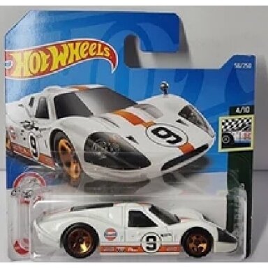 WITH PRICEMARK!!! Hot Wheels Mainline 67 Ford GT40 Mk.IV white Gulf