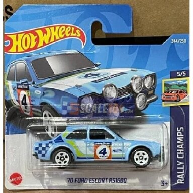 Hot Wheels Mainline 70 Ford Escort RS1600 blue