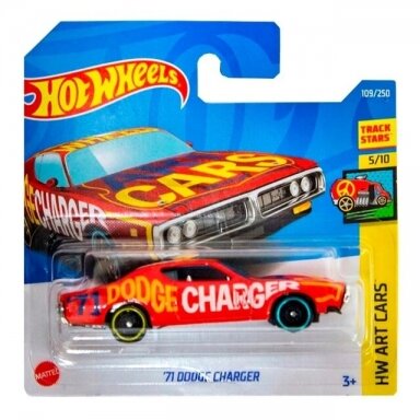 Hot Wheels Mainline 71 Dodge Charger red
