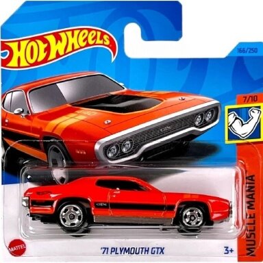 Hot Wheels Mainline 71 Plymouth GTX Orange