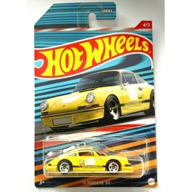 Hot Wheels Mainline 71 Porsche 911 Yellow