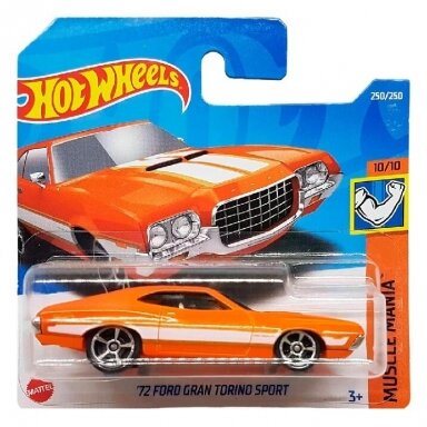 Hot Wheels Mainline 72 Ford Gran Torino Sport Orange