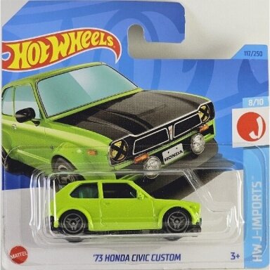 Hot Wheels Mainline 73 Honda Civic Custom Green