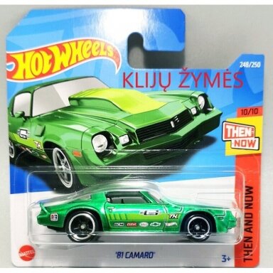 GLUE MARKS!!!   Hot Wheels Mainline 81 Camaro Green