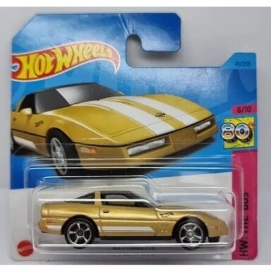 BROKEN BLISTER!!!   Hot Wheels Mainline 84 Corvette yellow