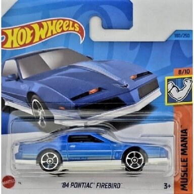 Hot Wheels Mainline 84 Pontiac Firebird Blue