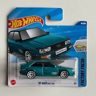 BROKEN HOOK!!!   Hot Wheels Mainline 87 Audi Quattro Green